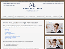 Tablet Screenshot of marlenecooperlaw.com